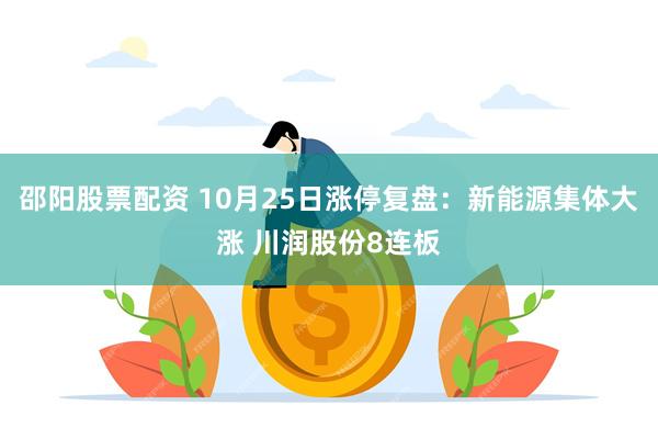 邵阳股票配资 10月25日涨停复盘：新能源集体大涨 川润股份8连板