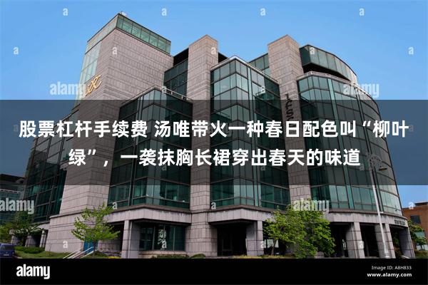 股票杠杆手续费 汤唯带火一种春日配色叫“柳叶绿”，一袭抹胸长裙穿出春天的味道